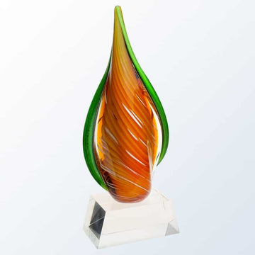 art glass, art glass crystal awards, custom crystal awards, custom awards, abstract awards